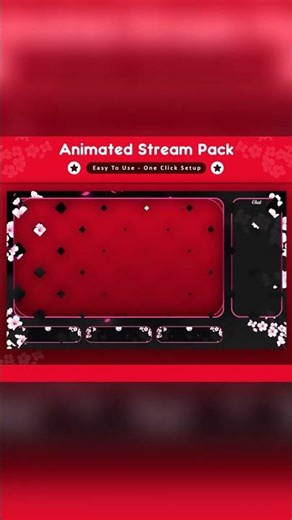 Cherry Blossom Animated Stream Package: For Twitch Overlay, YouTube, Kick | Sakura Overlays