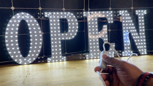 Watch Lemonnova Large LED Open Signs on Amazon Live