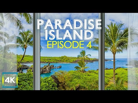 4K Paradise Island Window View - Calming Ocean Waves & Tropical Birds Chirping at Maui, Hawaii - #4