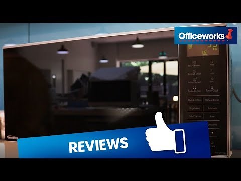 Panasonic 27L Flatbed Microwave Silver and Black