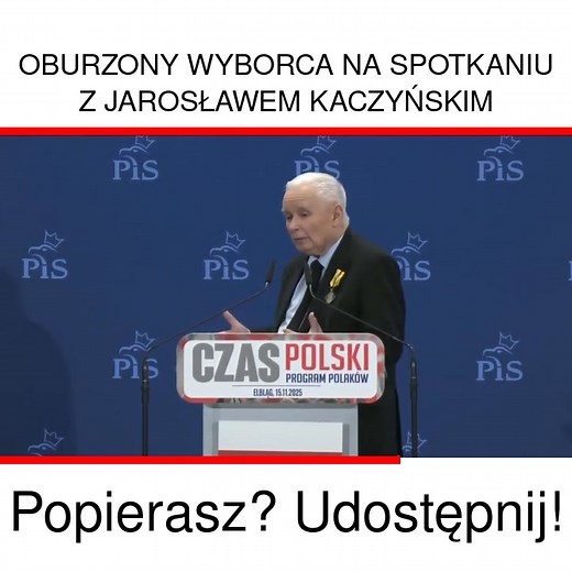 Oburzony wyborca na spotkaniu z Jarosławem Kaczyńskim | Polityka na gorąco