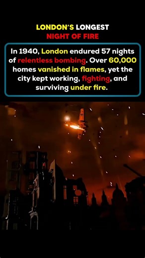 London’s 57 Nights of Fire 🔥 The Untold Survival Story of the Blitz #shorts #uk