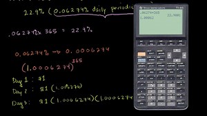 Annual percentage rate (APR) and effective APR