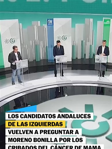 Debate final en Andalucía: Moreno centra discurso en seguridad