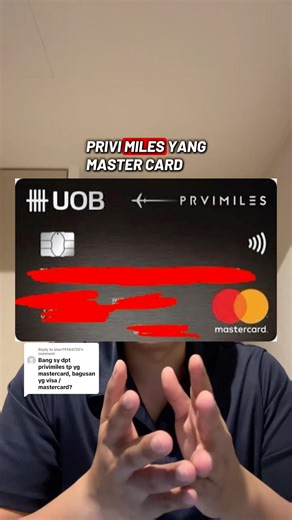 difference between #UOB Privi Miles Mastercard vs Visa credit card