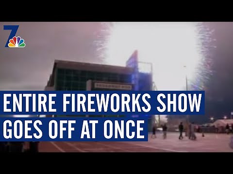 All Fireworks Go Off at Once at Big Bay Boom (2012) | NBC 7 San Diego