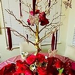 Tree Centerpieces for Weddings White 23in - Decorative Ornament Display Tree for Tables, Tree Branches for Decoration, Artificial Manzanita Tree Centerpiece for Christmas Birthday Party Decor