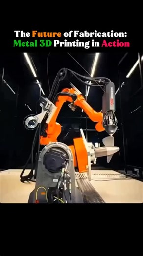 TheExplainer on Instagram: "Witness the cutting edge of fabrication as a robotic arm performs Additive Metal Printing, also known as Directed Energy Deposition (DED)! This incredible technology builds complex, fully-dense metal components layer by layer by precisely melting and depositing metal powder or wire with a powerful laser or electron beam. It brings the design freedom and speed of 3D printing, traditionally associated with plastic, to robust metals like stainless steel and titanium, all