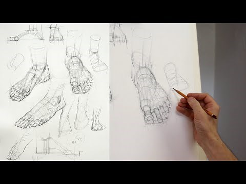 How to Draw Realistic Feet