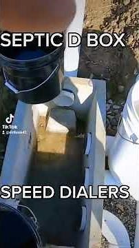 Septic System Distribution box (D box) Speed Levelers #shorts