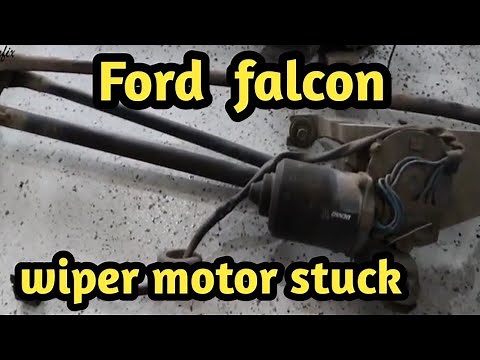 BA-BF Falcon window wiper motor and complete wiper assembly replacement (stuck wiper arms)au Ford