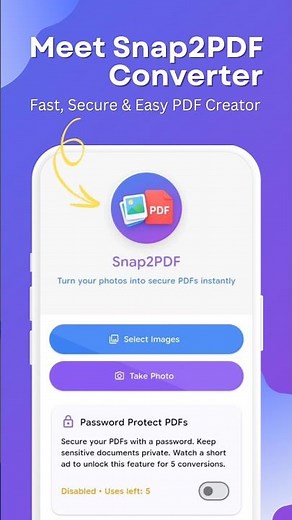 Snap2PDF Converter – Convert Images to PDF Instantly | Android App