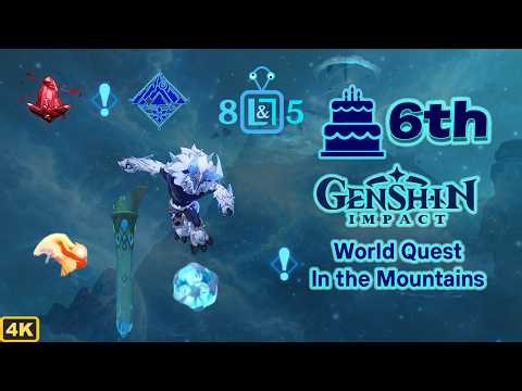 In the Mountains - World Quest Dragonspine | Genshin Impact | No Commentary | BACK TO 2020!