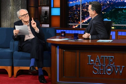John Lithgow hails Stephen Colbert as 'beloved national treasure'