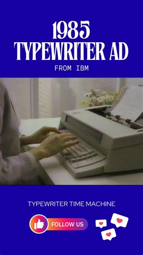 Typewriter Time Machine on Instagram: "Back to 19, 19, 1985! This vintage @ibm Selectric System 2000 commercial shows off one of the coolest features of the time: built-in Spellcheck. Yep, your typewriter would warn you when you misspelled a word! #typewriter #typewriters #ibm #microsoft #typing #writingprompts #writingcommunity #vintage #antique #antiques #collectables #throwback #retrotech #technology #technologytuesday #techtrends #1980s #80s #nostalgia #nostalgic #1985"