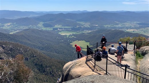 19 reactions | Abseiling at Mount Buffalo is an amazing adventure in a spectacular environment - we have advertised abseiling available over the Christmas holidays or book a private group adventure https://adventureguidesaustralia.com/ or call David on 0419280614 #abseiling #abseilmountbuffalo #mountbuffalonationalpark #visithighcountryvictoria #adventureguidesaustralia | David Chitty | Facebook