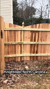 6 foot tall fence, Knightdale, NC!!