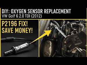 VW Golf Mk6 P2196 Fix! Oxygen Sensor Replacement (2.0 TDI)