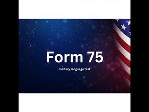 Introductory Military E.c.L_t Proficiency Test Model - 75