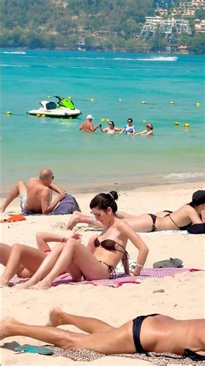 🇹🇭Phuket Beach Hot Day Sea And Sand Summer Holiday 08🌊 #phuketbeach