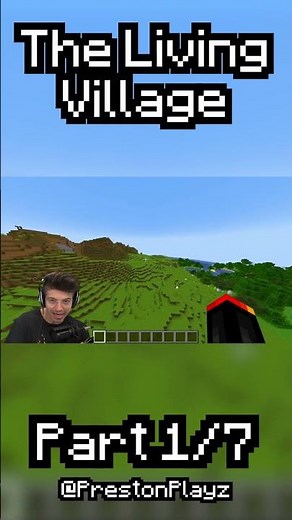 Minecraft Scary Myth: The Living Village 1/7 🏡 #prestonplayz #Minecraft #videogames #myths #scary