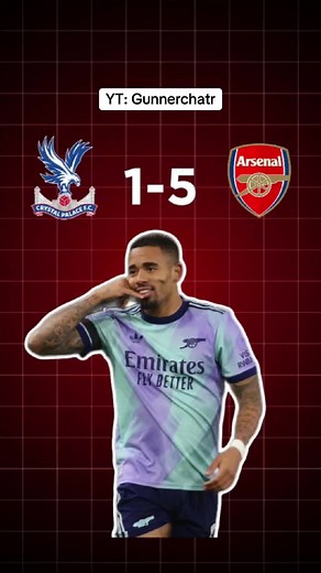 Crystal Palace vs Arsenal 1-5 highlights. ⚽️ Gabriel Jesus goal vs Crystal Palace ⚽️ Kai Havertz goal vs Crystal Palace ⚽️Ismaila Sarr goal vs Arsenal ⚽️ Martinelli goal vs Crystal Palace ⚽️ Declan Rice goal vs Crystal Palace Saka hamstring injury vs Crystal Palace #arsenal #arteta #gunnerchatr #gabrieljesus #martinelli