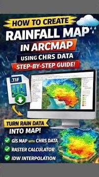 Create an Average Annual Rainfall Map #shorts #arcgis #rainfall