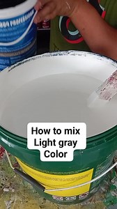 Light gray color gloss latex paint #lightgraycolor #glosswhite #glossblack #boysen #fbreelsvideo #paintmixing | Roger Ursal Verano