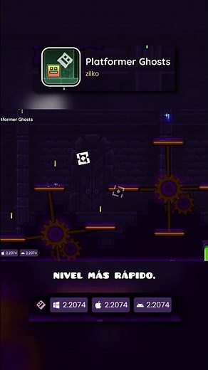 Mod: Platformer Ghosts #geometrydash #mod #geode