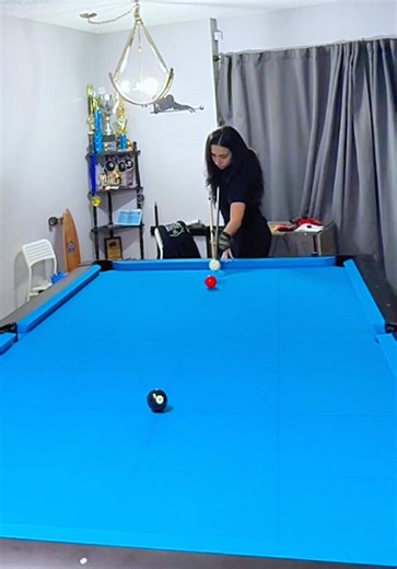 Trick shots are fun #poolplayer #billiards #billiardschallenge #practice
