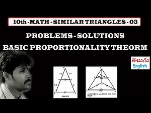 10th - similar triangles - problems based on basic proportionality theorm, similarity concepts.