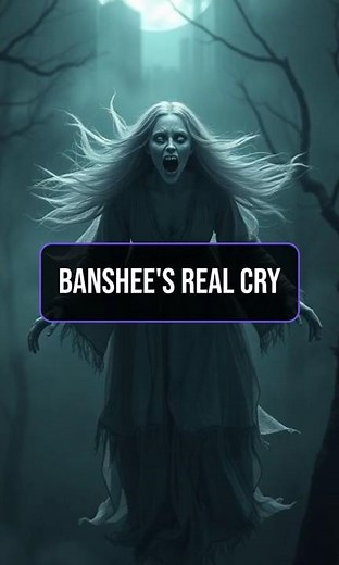 Banshee’s Real Cry 😱 | Irish Folklore Short | Banshee's Real Cry #facts #funfact