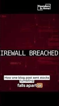 "One Blog Post Crashed Tech Stocks - Noah Smith Explains"