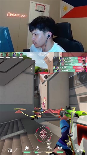 phantom> (twitch: cheatcode) #valorant #radiant #aim #fyp #yoru