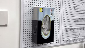 THYGIFTREE Magnetic Glove Box Holder, Wall Mount Metal Rubber Latex Disposable Gloves Tissue Dispenser for Tool Box Garage Workshop Kitchen, Black