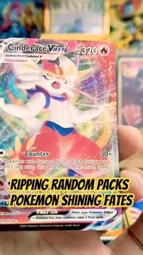 Ripping Random Packs of Pokemon Shining fates