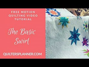 The Basic Swirl- Free Motion Quilting Tutorial