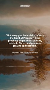 In a world full of self-proclaimed prophets and questionable visions, how do we discern true prophetic guidance? This article explores the meaning of the Spirit of Prophecy and why it matters today. Read “The Spirit of Prophecy” by Clifford Goldstein. https://adventistreview.org/perspectives/columnists/the-spirit-of-prophecy/ #SpiritOfProphecy #FaithAndTruth #AdventistReview #Discernment | Adventist Review