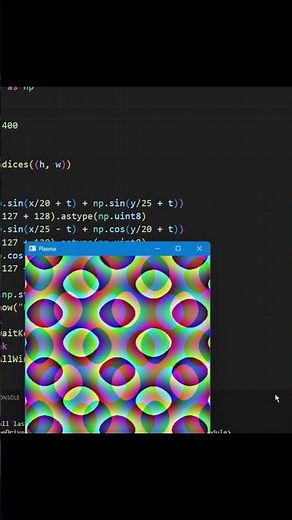 Python project || Plasma Effect using python ||