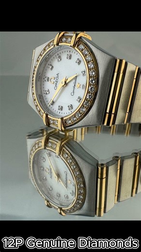 Sparkling Heritage: OMEGA Constellation Mini with 12P Diamonds ✨💎