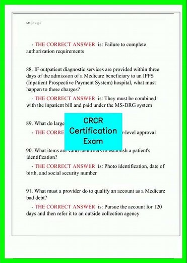 CRCR Certification Exam video