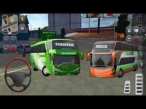 Pakistan India Bus Journey Part 2🚎 Real Bus Driving Simulator - Ultra HD Bus Driving Game 🚌
