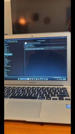 Running Windows 11 26H1 on a 13 year old #mid2013MacBookAir on TikTok live