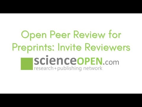 Open Peer Review for Preprints: Invite Reviewers