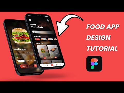 Food App Design Figma Tutorial UX/UI (2021) - part 1