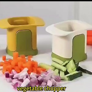 2-in-1 Hand Pressure Vegetable Onion Cucumber Slicer Chopper Dicing & Slitting Manual Veggie Cutter Potato Dicer