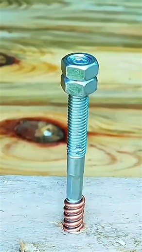 Make Mini Compression Spring Fast Using Bolt And Copper Wire Hack