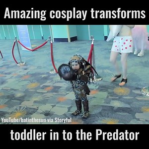 1.7M views · 11K reactions | We know it's Alien day but this Predator cosplay is too cute!  | LADbible Entertainment | Facebook