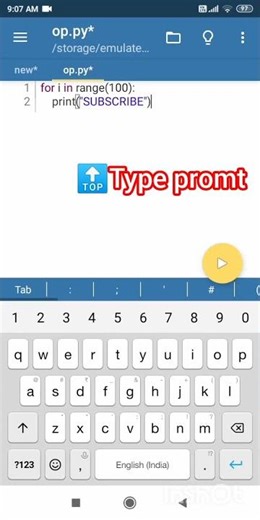 pydroid³ helpfull trick part1 #pydroid3 #python #programming