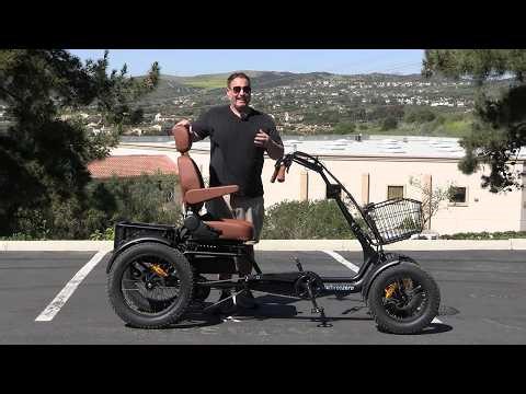 The UNBELIEVABLE 4 Wheel Recumbent EBike: How To Easily Operate & Ride This Unreal 4 Wheel EBike